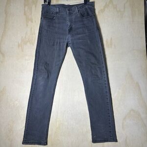 Levis Men's 508 Regular Tapered-Fit Faded Black Wash 32X32